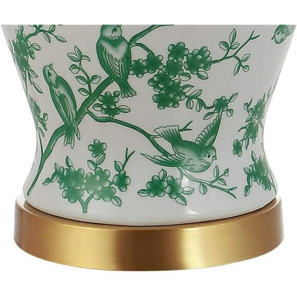 Chinoiserie ginger jar table lamp LED bulb included for bedroom living room deco - Picture 6 of 7